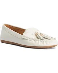Dune - Geen Leather Tassel Trim Loafers - Lyst
