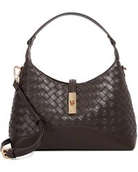 Dune - Dorset Woven Turn Lock Shoulder Bag - Lyst