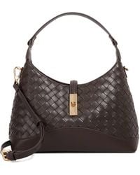Dune - Dorset Woven Turn Lock Shoulder Bag - Lyst