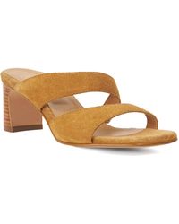 Dune - Jaeda Suede Block Heel Mules - Lyst