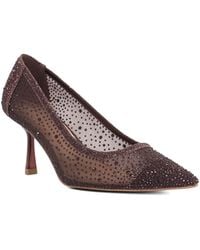Dune - Brivelle Mesh Embellished Court Shoes - Lyst
