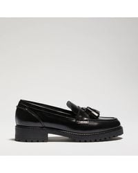 Dune - Gracelyn Leather Tassel Trim Chunky Loafers - Lyst