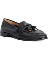 Dune - Giavonni Leather Tassel Trim Loafers - Lyst