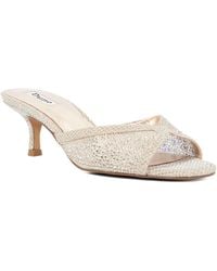 Dune - Milo Kitten Heel Hot Fix Mules - Lyst