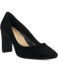 Dune - Wf Arriving Wide Fit High Block Heel Court Shoes - Lyst