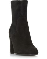Oliah Block Heeled Ankle Boots in Black 