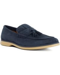 Dune - Broddi Suede Tassel Trim Loafers - Lyst