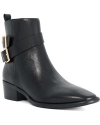 Dune - Pattin Buckle-Detail Ankle Boots - Lyst