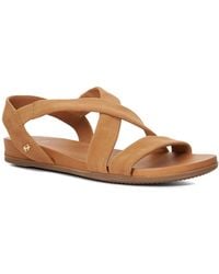 Dune - Landies Flat Sandals - Lyst