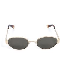 Dune - Glee Oval Frame Tortoiseshell Sunglasses - Lyst