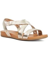 Dune - Landies Flat Sandals - Lyst