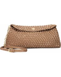 Dune - Encourage Woven Clutch With Cross Body Strap Bag - Lyst