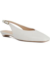 Dune - Henrie T Leather Sling-Back Court Shoes - Lyst