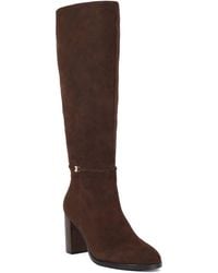 Dune - Starlling Knee-High Block Heel Boots - Lyst