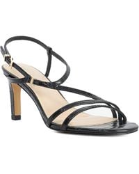 Dune - Maiple T Logo-Detail Heeled Sandals - Lyst