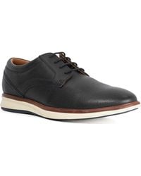 Dune - Brydon Wf Leather Wide Fit Lace-Up Trainers - Lyst