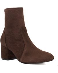Dune - Olianna Block Heel Sock Ankle Boots - Lyst