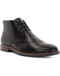 Dune - Millers Wf Wide Fit Round Toe Leather Lace Up Boots - Lyst