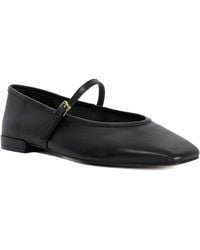 Dune - Hearthrob Leather Pointed Toe Mary Jane Ballet Flats - Lyst