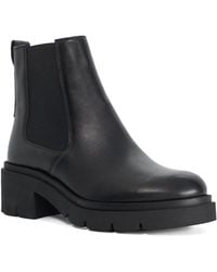 Dune - Padelle Block-Heel Ankle Boots - Lyst