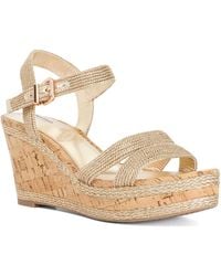 Dune - Wf Kipling Cork Wedge Sandals - Lyst