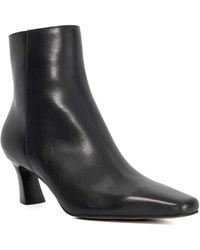 Dune - Overly Leather Block Heel Ankle Boots - Lyst