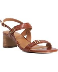 Dune - Jiving Mid Height Block Heel Sandals - Lyst