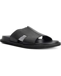 Dune - Ishaa Leather Slip On Sandals - Lyst