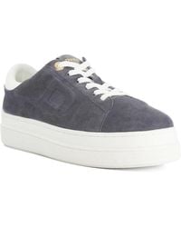 Dune - Eden Flatform Lace-Up Trainers - Lyst
