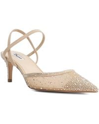 Dune - Charismatic Mesh Diamante Slingback Shoes - Lyst