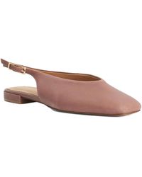 Dune - Heartbeat Leather Slingback Ballet Flats - Lyst