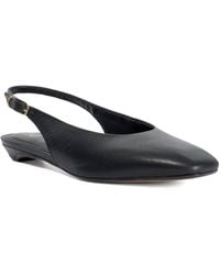 Dune - Henrie T Leather Sling-Back Court Shoes - Lyst