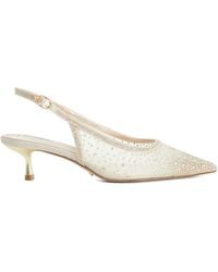 Dune - Brivelle Mesh Embellished Court Shoes - Lyst