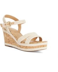 Dune - Wf Kipling Cork Wedge Sandals - Lyst