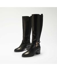 Dune - Tabbi Leather Knee-High Boots - Lyst