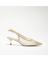 Dune - Brivelle Mesh Embellished Court Shoes - Lyst