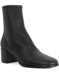 Dune - Pyro Leather Block Heel Ankle Boots - Lyst