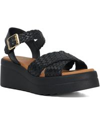 Dune - Kinleys Braided Leather Wedge Sandals - Lyst