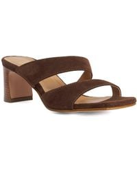 Dune - Jaeda Suede Block Heel Mules - Lyst