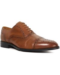 Dune - Soliders Leather Lace-Up Brogues - Lyst