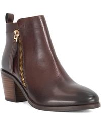 Dune - Paicing Block Heel Side Zip Boots - Lyst