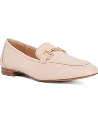 Dune - Grained Suede Metal Trim Loafers - Lyst