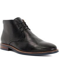 Dune - Millers Wf Wide Fit Round Toe Leather Lace Up Boots - Lyst