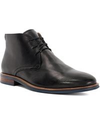Dune - Millers Wf Wide Fit Round Toe Leather Lace Up Boots - Lyst