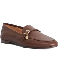 Dune - Greya Leather Charm Detail Loafers - Lyst