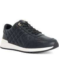 Dune - Evelie Quilted Low-Top Trainers - Lyst