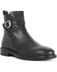 Dune - Palmy Buckle-Detail Ankle Boots - Lyst
