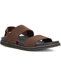 Dune - Idealistic Utilitarian Strap Leather Sandals - Lyst