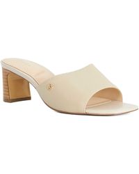 Dune - Mazy Mid Height Leather Mules - Lyst