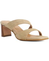 Dune - Jaeda Suede Block Heel Mules - Lyst